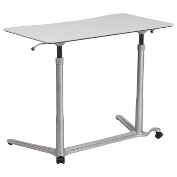 Sit-Down, Stand-Up Computer Desk With 37.375" Top