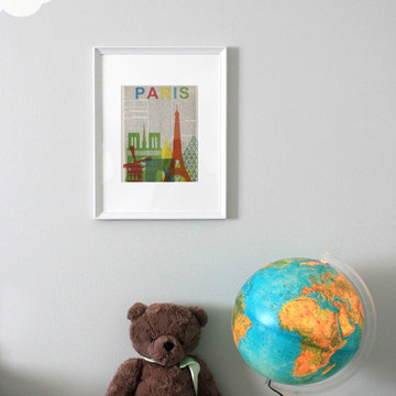 "Up" Travel Themed Gender Neutral Nursery