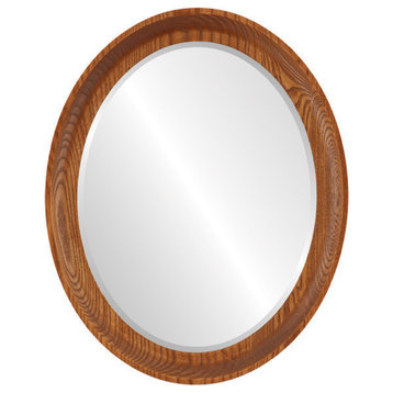 Vancouver Framed Oval Mirror in Carmel, 15"x19"