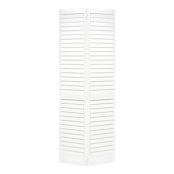 Closet Door, Bi-fold, Plantation Louver-Louver White 80" x 28"