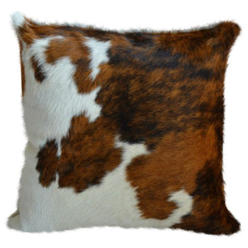 Pergamino Tricolor Cowhide Pillow Covers, Double Sided