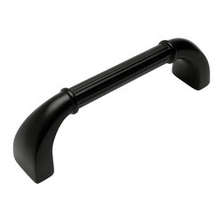 Cosmas - Cosmas 7714-96FB Flat Black Cabinet Pull - Cabinet And Drawer Handle Pulls