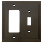 Cosmas - Cosmas 25077-ORB Oil Rubbed Bronze Single Toggle / GFCI Decora Combo - Finish: Oil Rubbed Bronze
