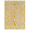 Hauteloom Terra Zebra Print Area Rug - Cream, Gray, Mustard, Tan - 5'3"x7'3"