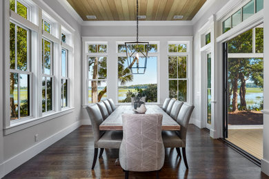Dining room - coastal dining room idea in Atlanta