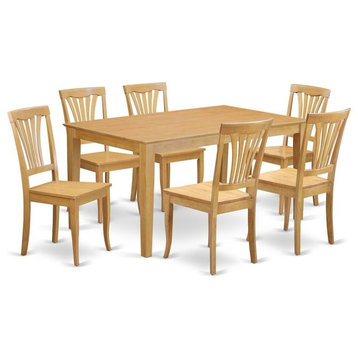 7-Piece Dining Room Set, Dining Table And 6 Dining Chairs