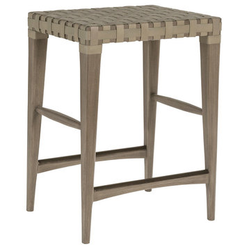 Milo Leather Backless Counter Stool