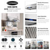 Cosmo Modern Under-Cabinet Range Hood, Touch Screen, 30"