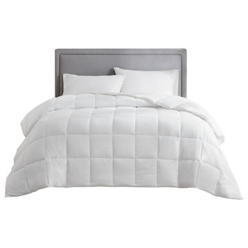Sleep Philosophy Sateen Double Insertion Comforter, White, King