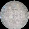 Da Vinci 72-Light Pendant in Stainless Steel With Clear Crystals From Swarovski