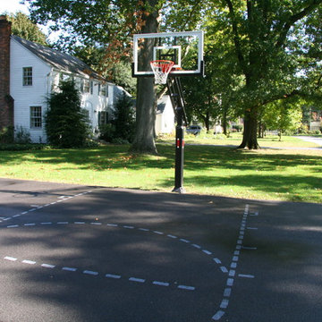 Tim H's Pro Dunk Gold Basketball System on a 46x20 in Rochester, NY