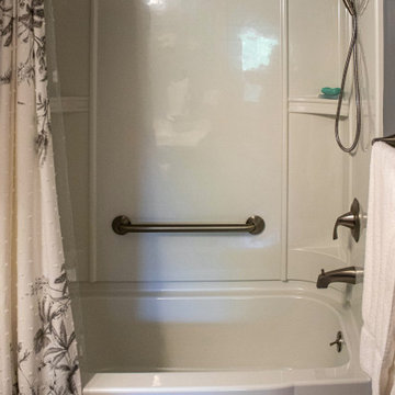 Guest Bathroom with Waypoint Vanity and Updated Tub Surround