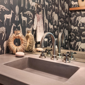 Jungle Inspired Powder Room