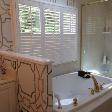 Stencil Projects using the Contempo Trellis Wall Stencil