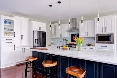 Inspiration for a contemporary kitchen remodel in Raleigh