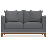 Apt2B - Apt2B La Brea Apartment Size Sofa, Chromium, 72"x39"x31" - The La Brea Apartment Size Sofa combines old-world style with new-world elegance, bringing luxury to any small space with its solid wood frame and silver nail head stud trim.