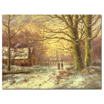 'South Side of Rydal Water' Canvas Art by John Grimshaw