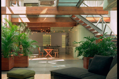 Example of a trendy patio design in New York