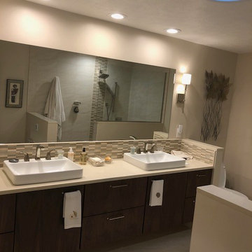 Contemporary Master Bath With Flare