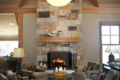 Example of a living room design in Grand Rapids