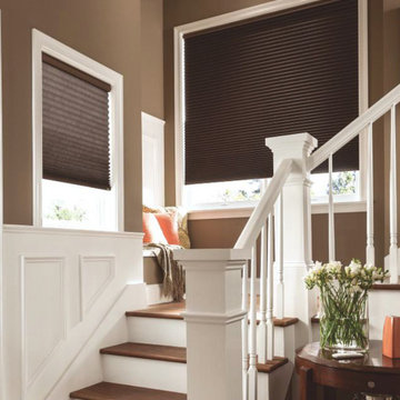 Cozy Brown Staircase | Residential Interior Windowscape