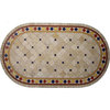 Art Deco Mosaic Stone Round Oval Dining Table, 24"