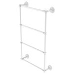 Allied Brass - Monte Carlo 4 Tier 36" Ladder Towel Bar, Matte White - The ladder towel bar from Allied Brass Monte Carlo Collection is a perfect addition to any bathroom. The 4 levels of height make it fun to stack decorative towels and allows the towel bar to be user friendly at all heights. Not only is this ladder towel bar efficient, it is unique and highly sophisticated and stylish. Coordinate this item with some matching accessories from Allied Brass, or mix up styles using the same finish!
