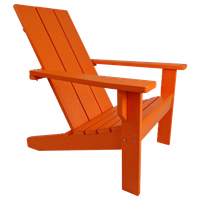 Modern Poly Adirondack Chair, Orange