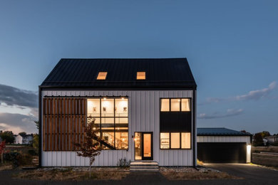 Example of an exterior home design in Denver