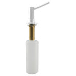 Westbrass - Contemporary Soap/Lotion Dispenser In Powder Coated White - This Westbrass Contemporary soap or lotion dispenser firmly mounts in kitchen or bathroom sinks or counters. The 3-3/8 in. high dispenser extends a full 3 in. into the sink. The solid brass dispenser head, easily fills from the top of the unit and comes with an ample 12 oz. reservoir. The extended shaft height mounts in thicker countertops and its contemporary design matches today's popular designs.