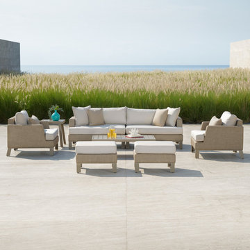 Portofino™ Sling 8pc Deep Seating Set - Beige Fennel