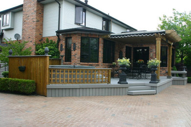 Traditional patio in Toronto.