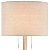 Stein World Transitional Below The Surface 2-Light Floor Lamp In Gray 77129