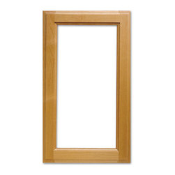 Revere Glass Cabinet Door from CabinetNow.com shown in Alder - Kitchen Cabinetry