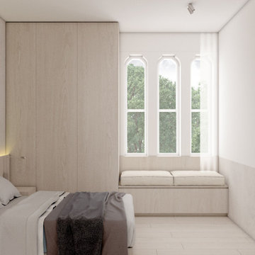 Cemetery House: Warm minimal house renovation and extension, London