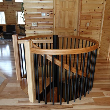 Traditional Home Steel Spiral Staircase