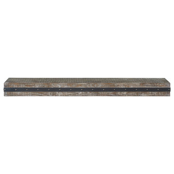The Bedford 60" Mantel Shelf Gristmill Finish