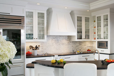 Inspiration for a small transitional kitchen remodel in Other