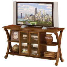 Contemporary Entertainment Centers And Tv Stands Console TV in Cherry