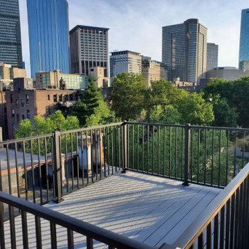 South End Boston EPDM Roof & Trex Deck