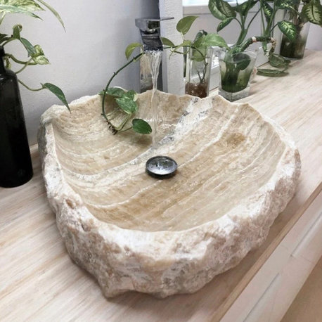 Honey Onyx Translucent Natural Stone Sink Polished