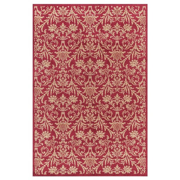 DAMASK RED  5'3"X7'7"