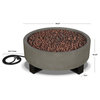 Real Flame Idledale Propane Fire Bowl for Outdoors in Glacier Gray