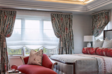Inspiration for a transitional bedroom remodel in New York