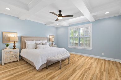 Inspiration for a laminate floor bedroom remodel in Atlanta