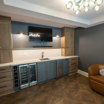 Two-Tiered Basement Designed for Family Fun
