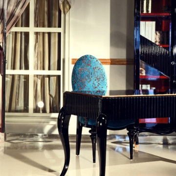 Azure Alice Lacquered Dining Chair