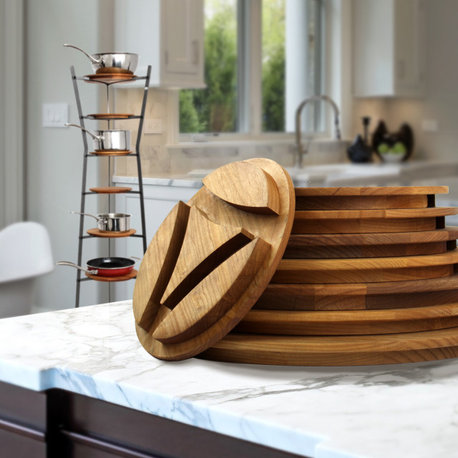 Solid Alder Wood Shelves for 8 Tier Hourglass Gourmet Stand