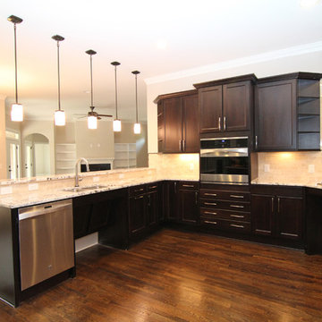 No island kitchen