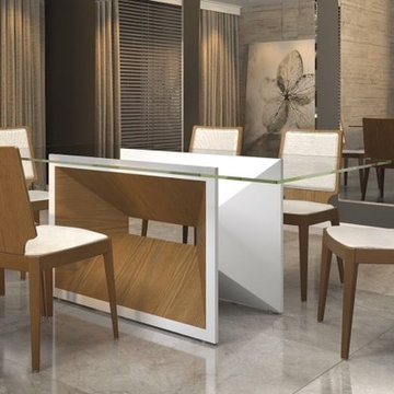 2853 MH Glass Top Dining Table